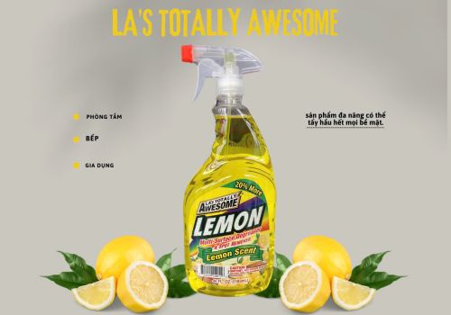 NƯỚC TẨY RỬA ĐA BỀ MẶT LA's TOTALLY AWESOME LEMON HƯƠNG CHANH 40 OZ